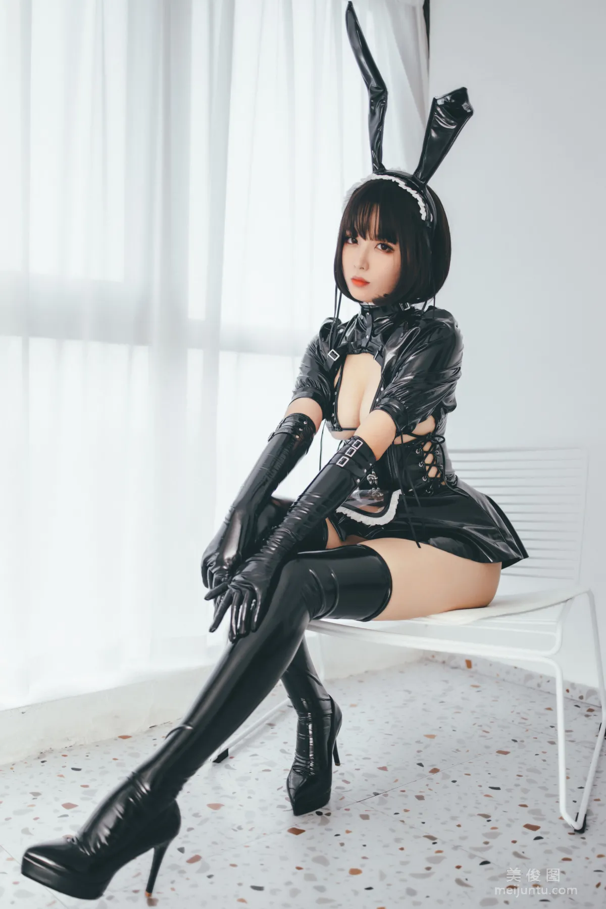 [COS Fan Service] Xuanxiao Xuejie - Bunny Girl Maid Photo Set photo 49