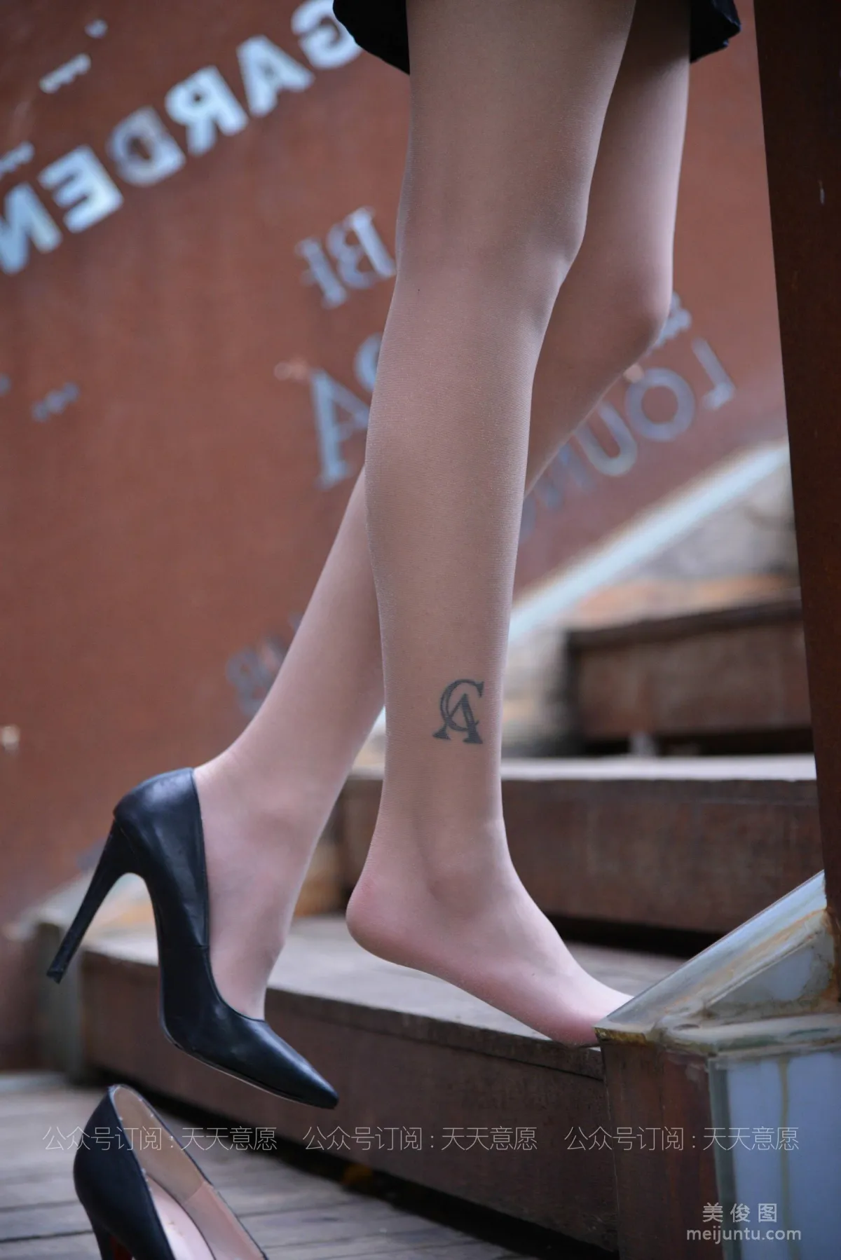 [IESS] Silk Enjoyer 793: Xiao Xiao, Black Lace-Up on the Stairs photo 44