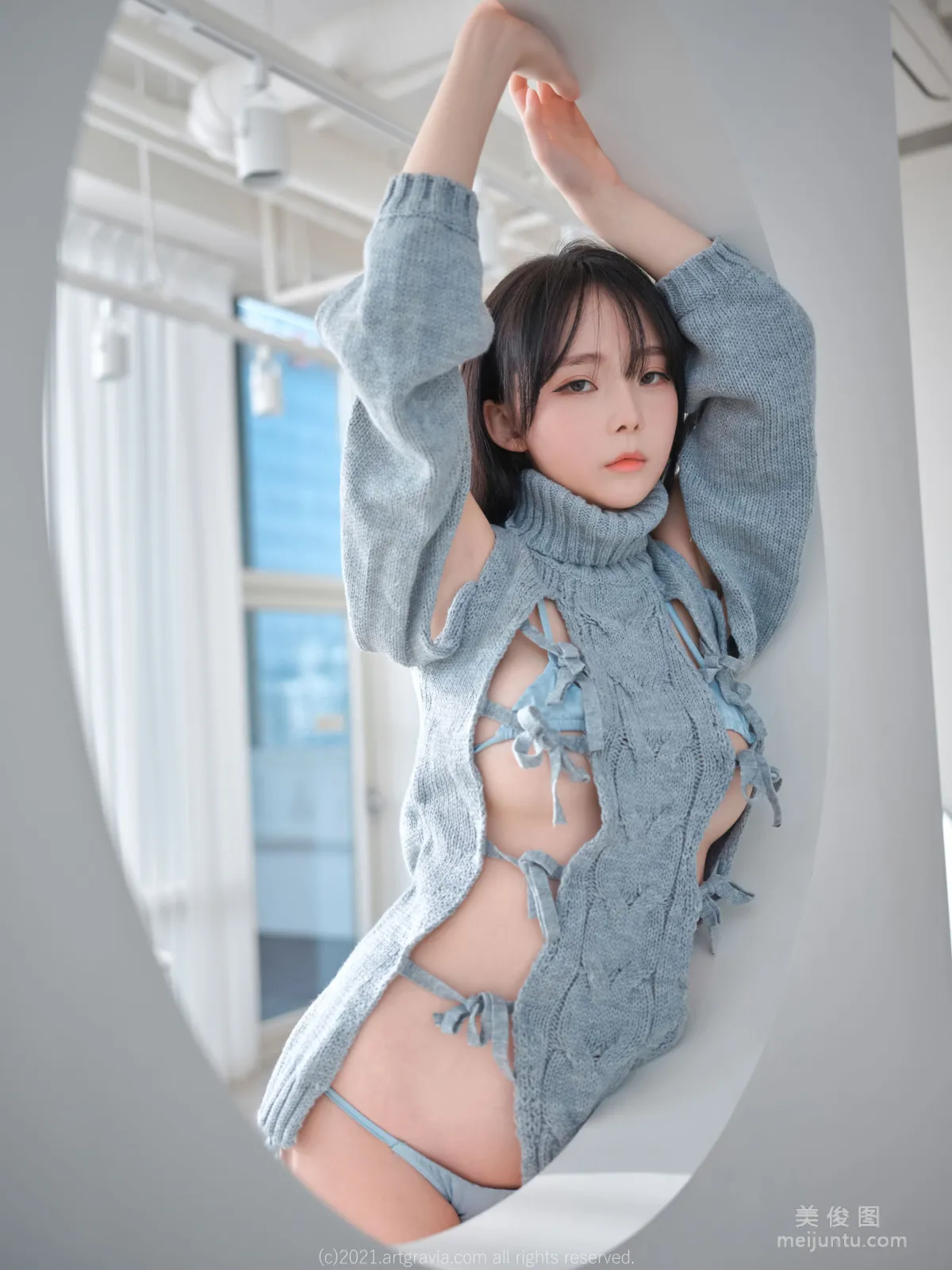 [ARTGRAVIA] VOL.243 Ming Sunha, Hole Sweater + Sexy Lingerie photo 26