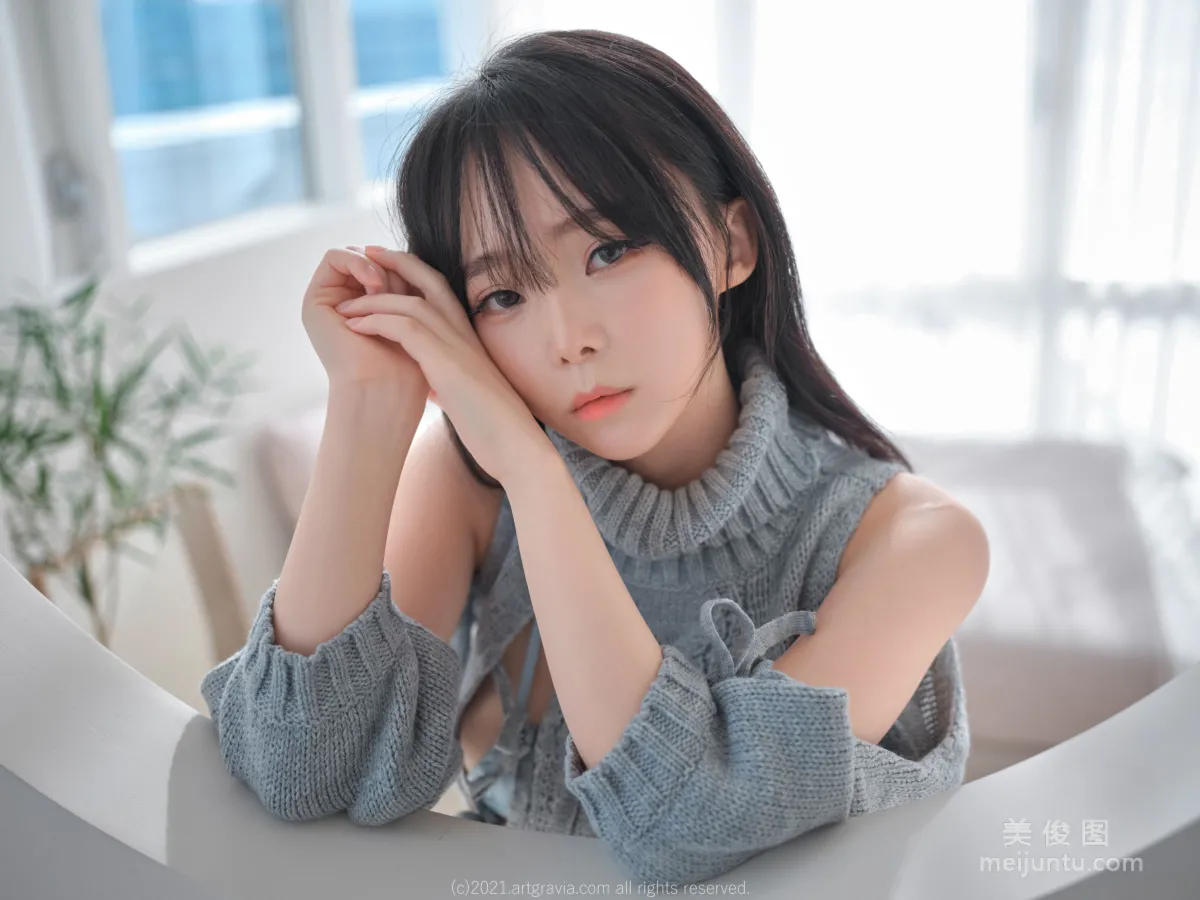 [ARTGRAVIA] VOL.243 Ming Sunha, Hole Sweater + Sexy Lingerie photo 19