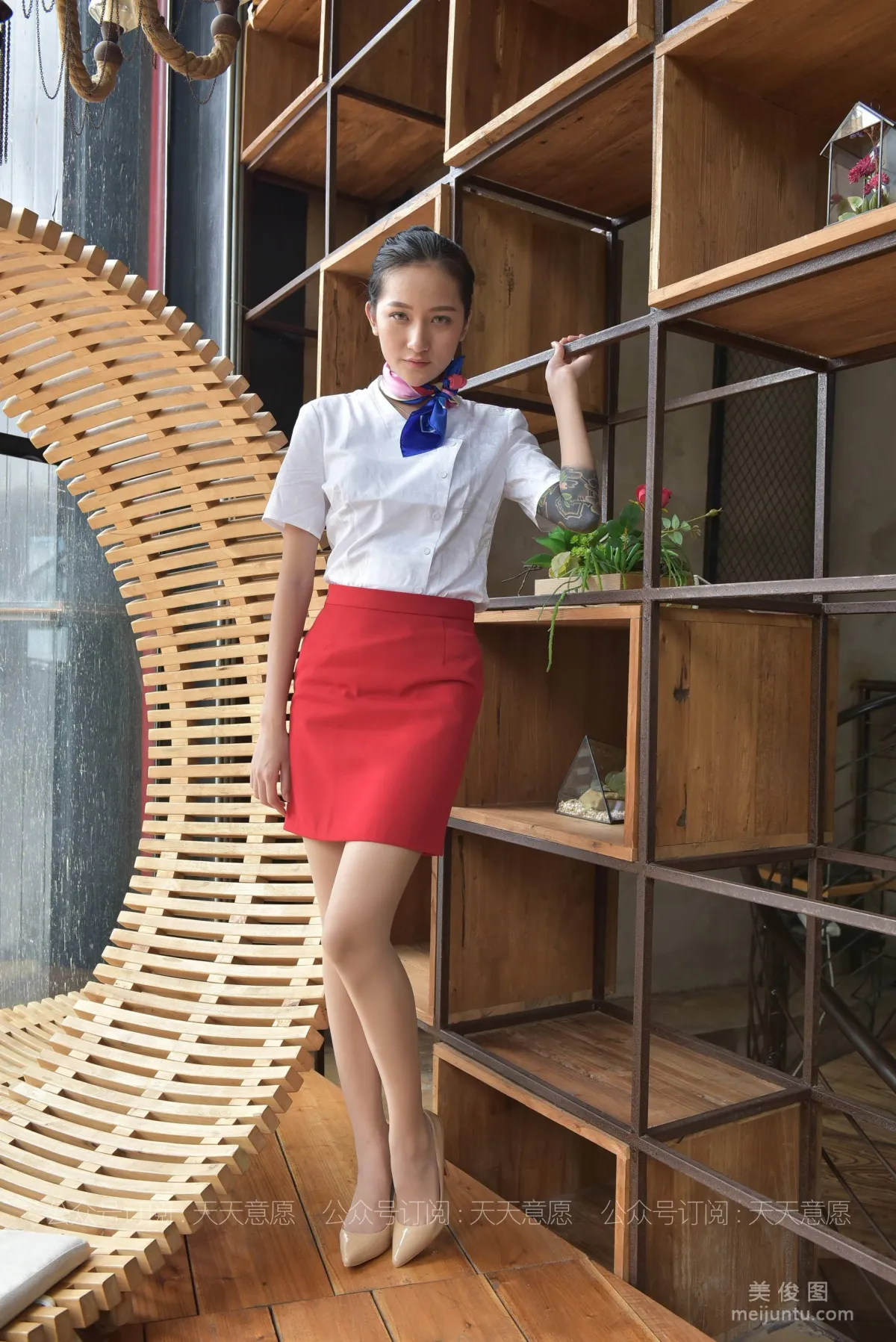 [IESS] Silk Enjoyer 803: Xiao Xiao, Red Dress Professional Attire Display photo 44