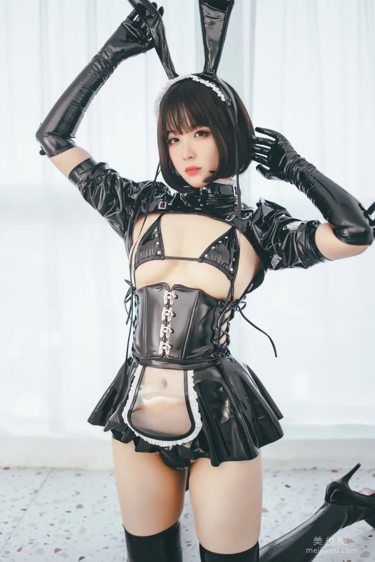 [COS Fan Service] Xuanxiao Xuejie - Bunny Girl Maid Photo Set photo 17