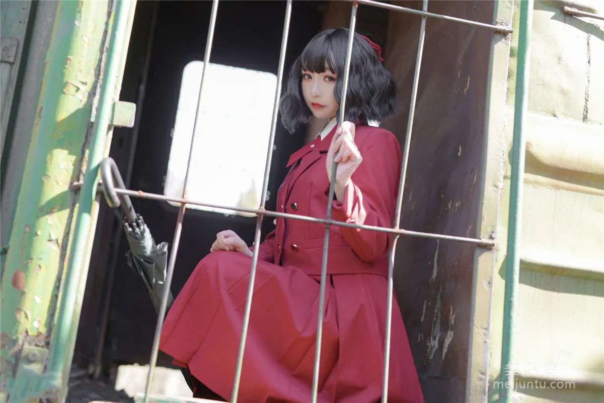 [喵糖映畫] VOL.444 紅色JK裙 套圖 9