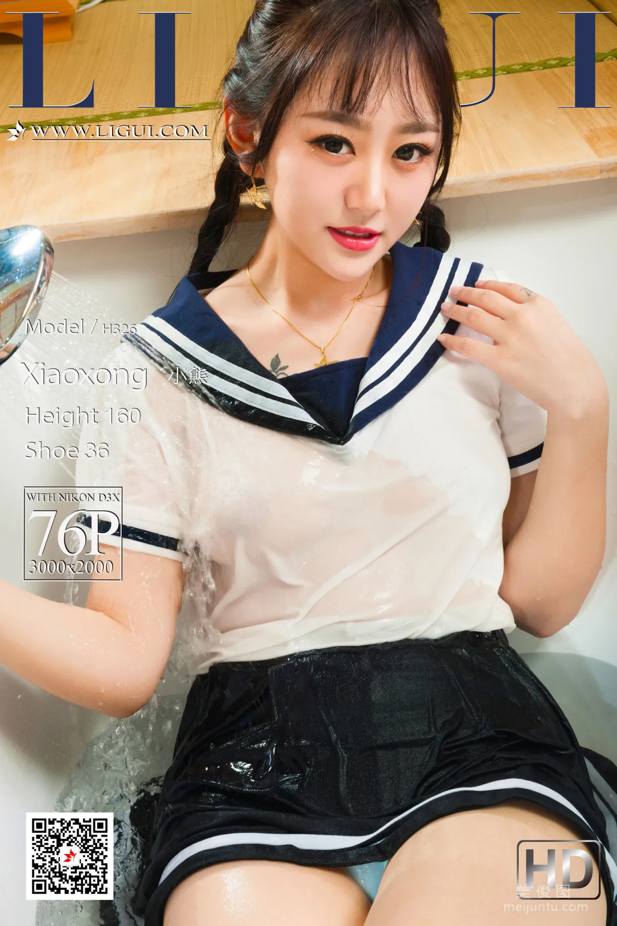 [丽柜Ligui] 网络丽人 Model 小熊 《浴丝萝莉》1