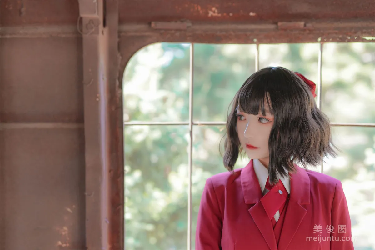 [喵糖映畫] VOL.444 紅色JK裙 套圖 13