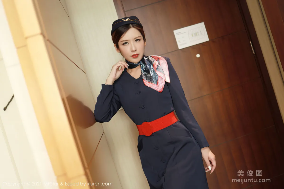 [模范学院MFStar] VOL.437 lsabelle贵贵 - 黑色空乘职业制服2