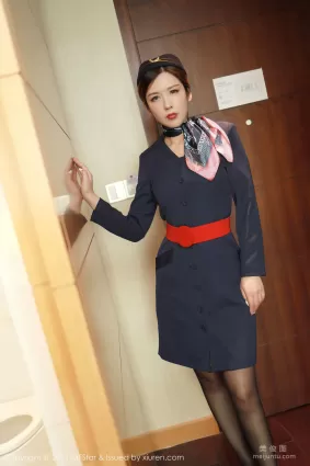 [模範學院MFStar] VOL.437 lsabelle貴貴 - 黑色空乘職業制服