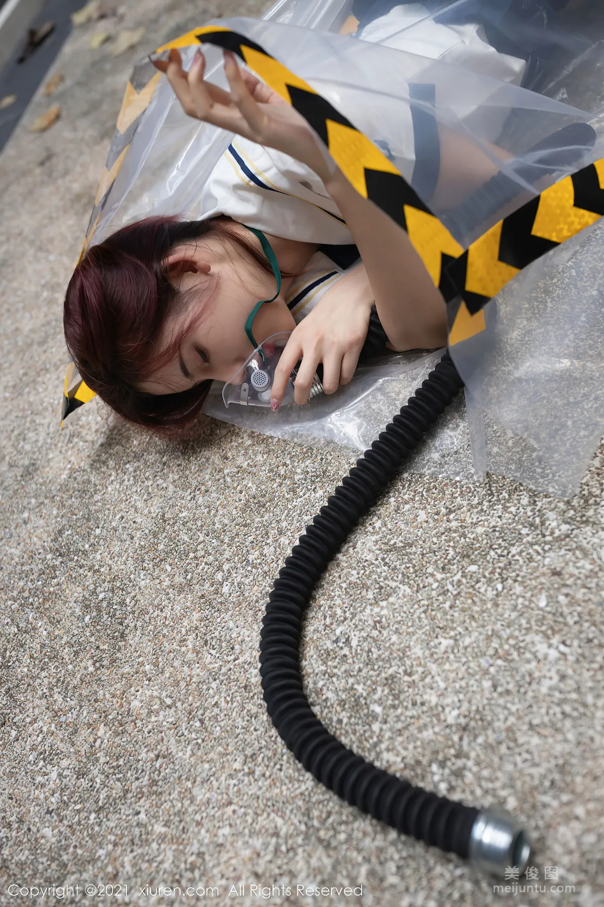 [XiuRen] No.3095 A Zhu - Black Stockings Uniform Patient Rescue photo 4