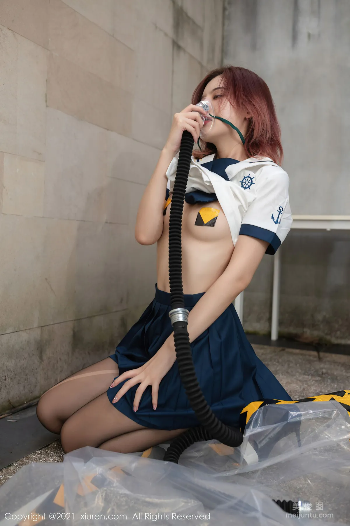[XiuRen] No.3095 A Zhu - Black Stockings Uniform Patient Rescue photo 11