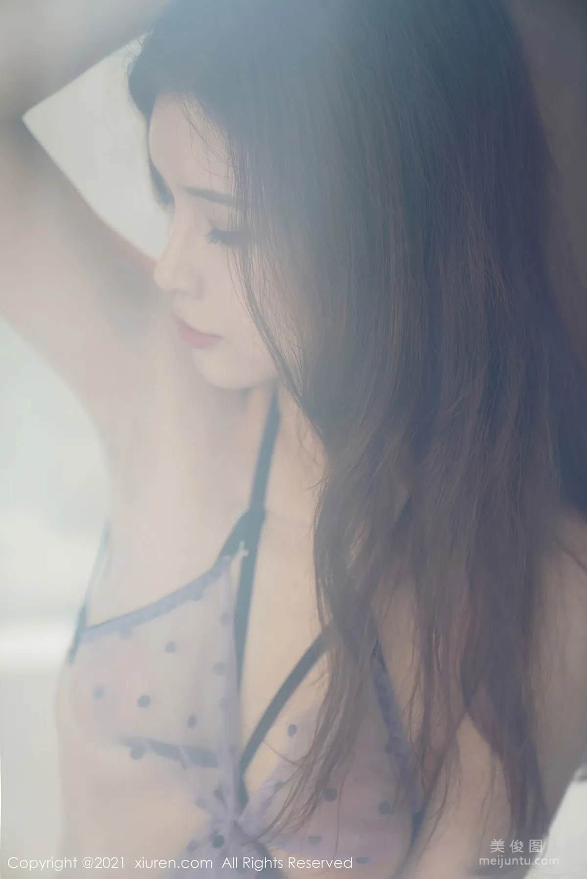 [XiuRen] No.3018 Zhang Yumeng - Purple Lingerie Series photo 22