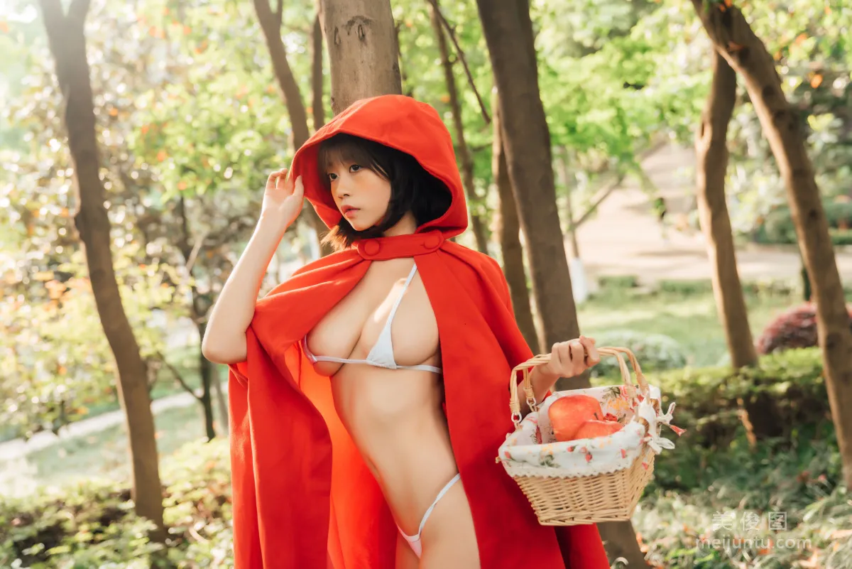 [COS Bonus] Nai Xijiang nice - Little Red Riding Hood Photo Set photo 3