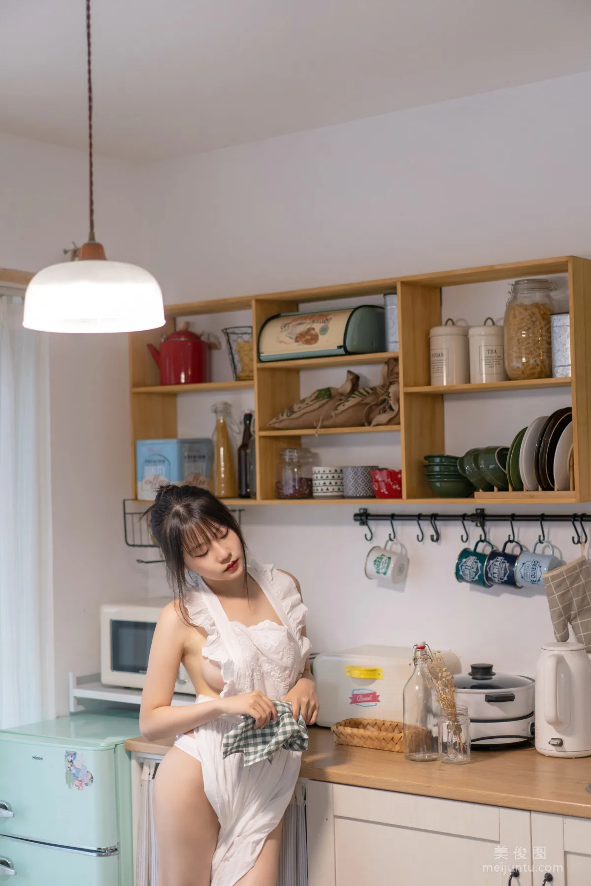 [COS Bonus] Xiangcao Miaolu Lu - Cook Girl Photo Set photo 41
