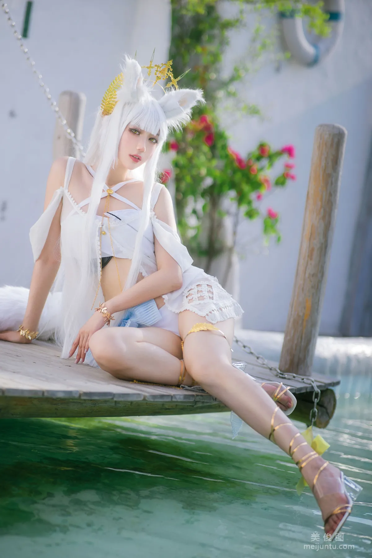 [COS Welfare] Zhouji Shike Aitu Tu - Platinum Swimsuit photo 8