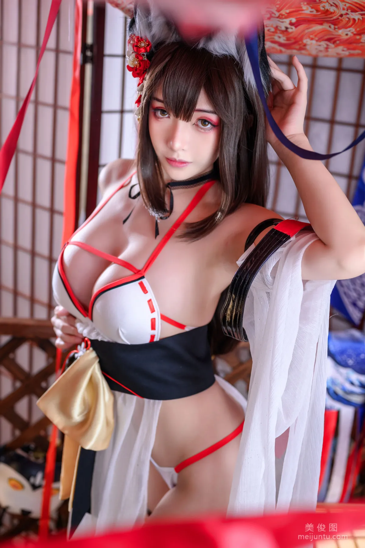 [COS Fan Service] Wenmei Bujiang Daoli - Amagi Swimsuit photo 25