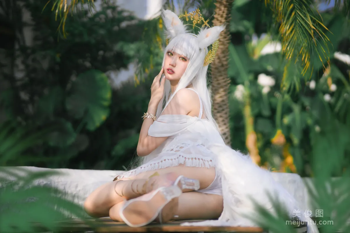 [COS Welfare] Zhouji Shike Aitu Tu - Platinum Swimsuit photo 17