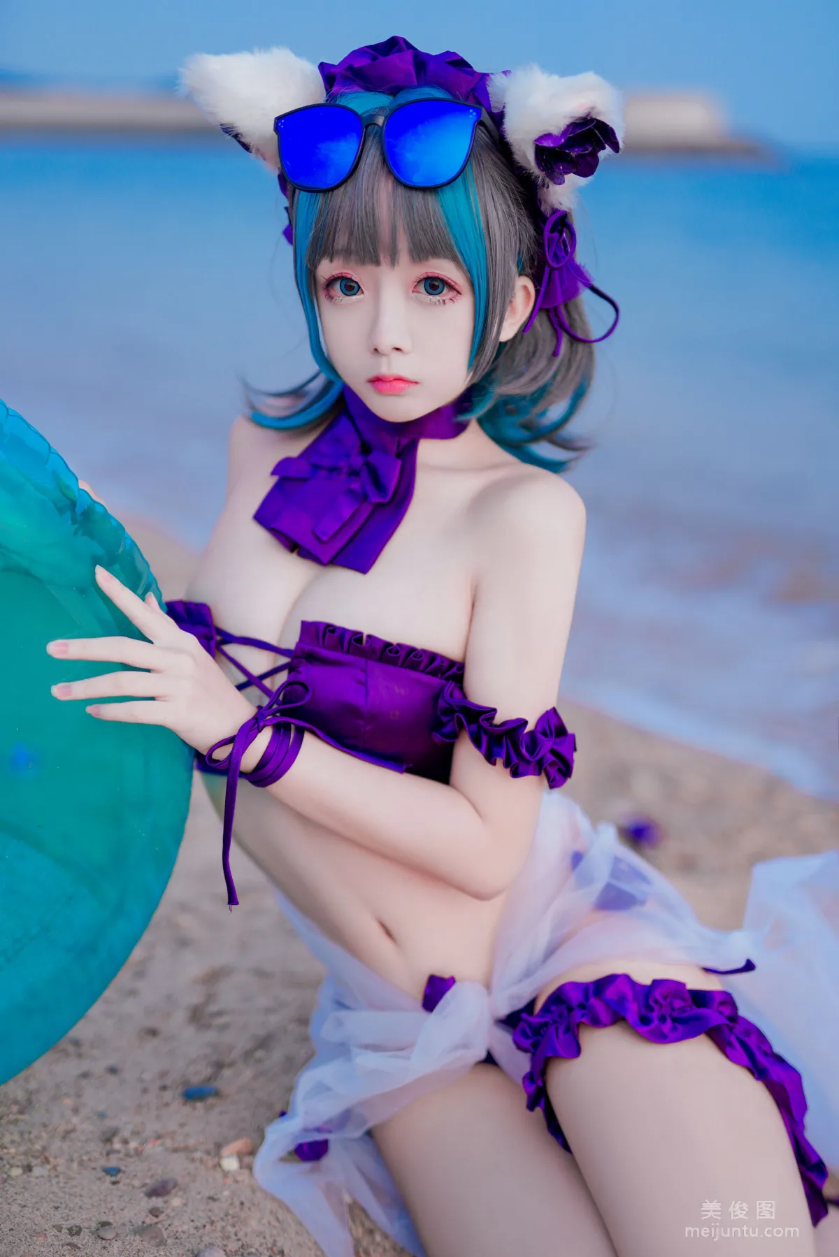 [COS Bonus] Ri Naijiao - Cheshire Cat Swimsuit photo 26