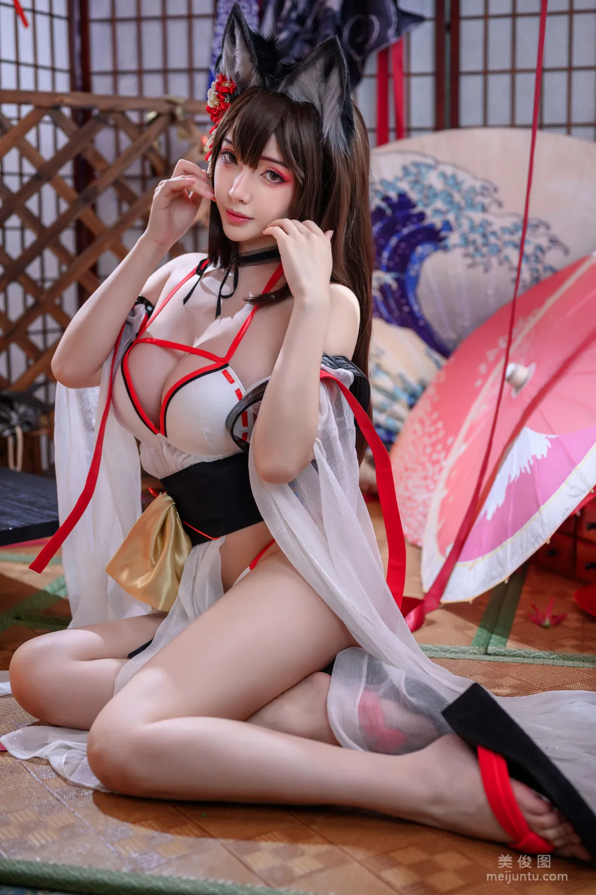 [COS Fan Service] Wenmei Bujiang Daoli - Amagi Swimsuit photo 32