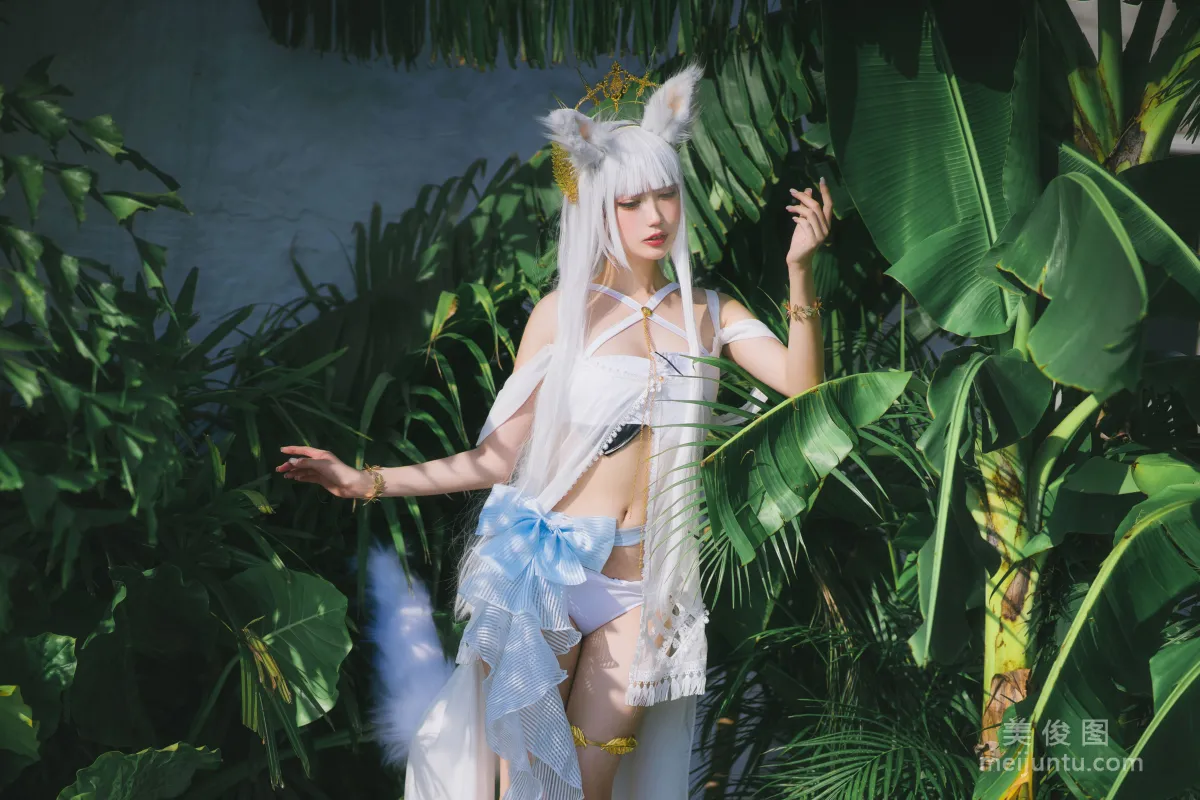 [COS Welfare] Zhouji Shike Aitu Tu - Platinum Swimsuit photo 2