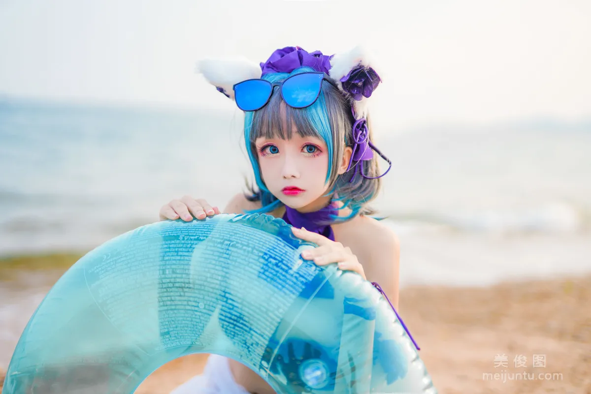 [COS Bonus] Ri Naijiao - Cheshire Cat Swimsuit photo 18