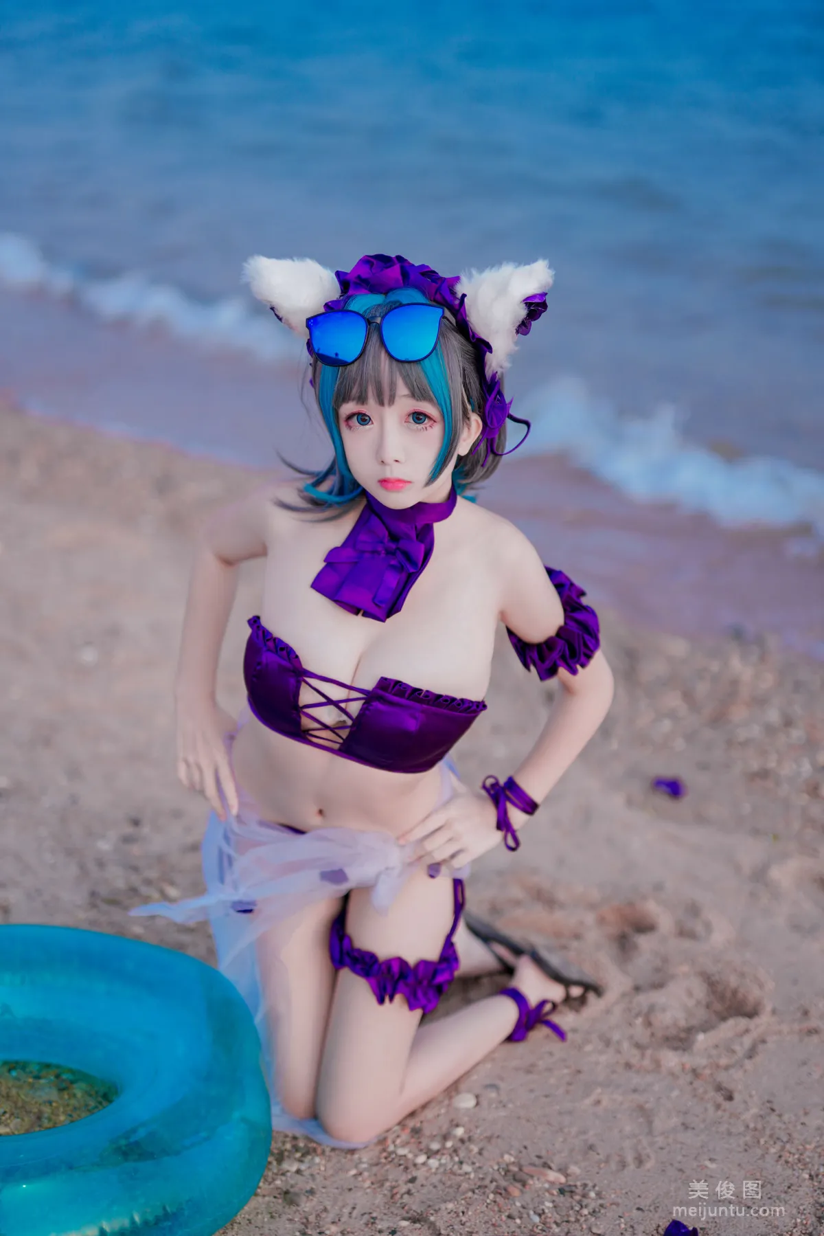 [COS Bonus] Ri Naijiao - Cheshire Cat Swimsuit photo 22