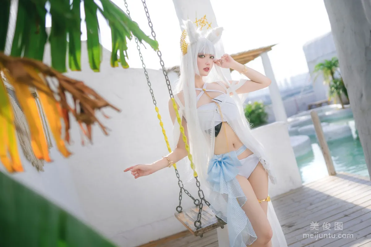 [COS Welfare] Zhouji Shike Aitu Tu - Platinum Swimsuit photo 5