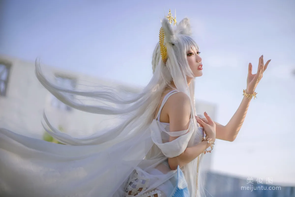 [COS Welfare] Zhouji Shike Aitu Tu - Platinum Swimsuit photo 20
