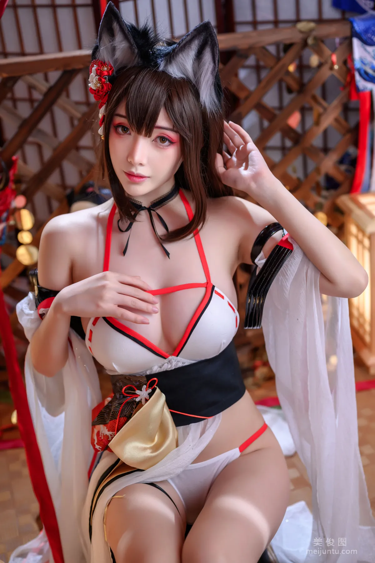 [COS Fan Service] Wenmei Bujiang Daoli - Amagi Swimsuit photo 29