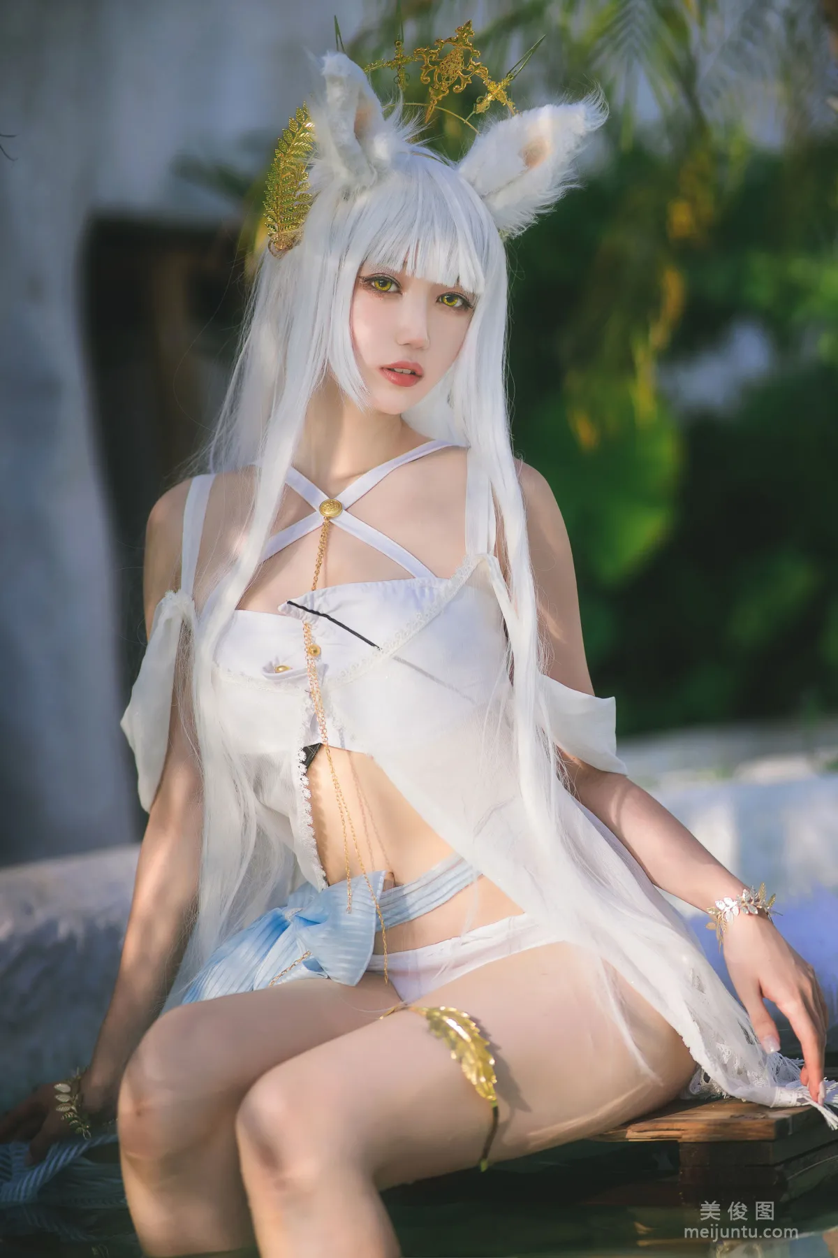 [COS Welfare] Zhouji Shike Aitu Tu - Platinum Swimsuit photo 22