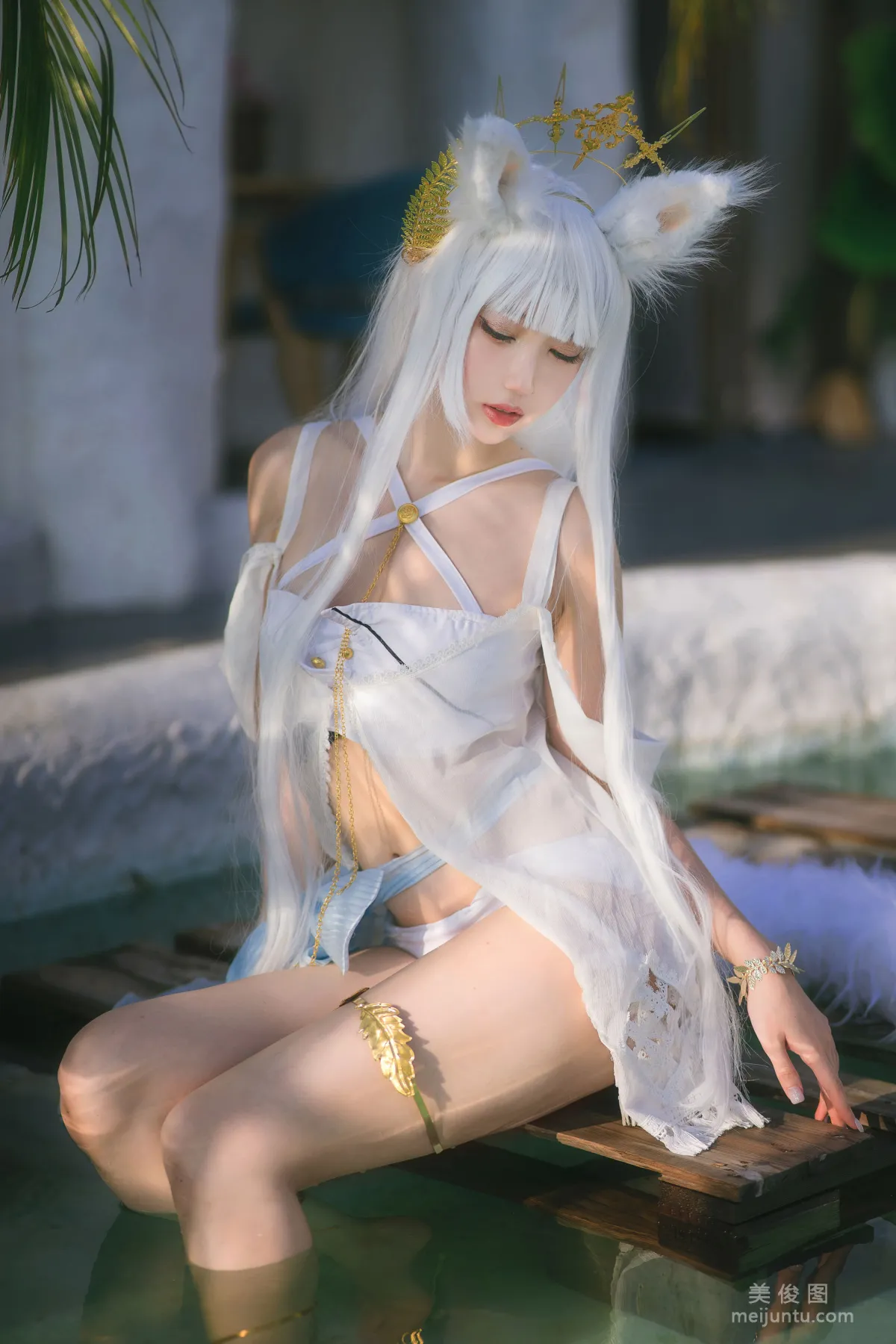[COS Welfare] Zhouji Shike Aitu Tu - Platinum Swimsuit photo 23