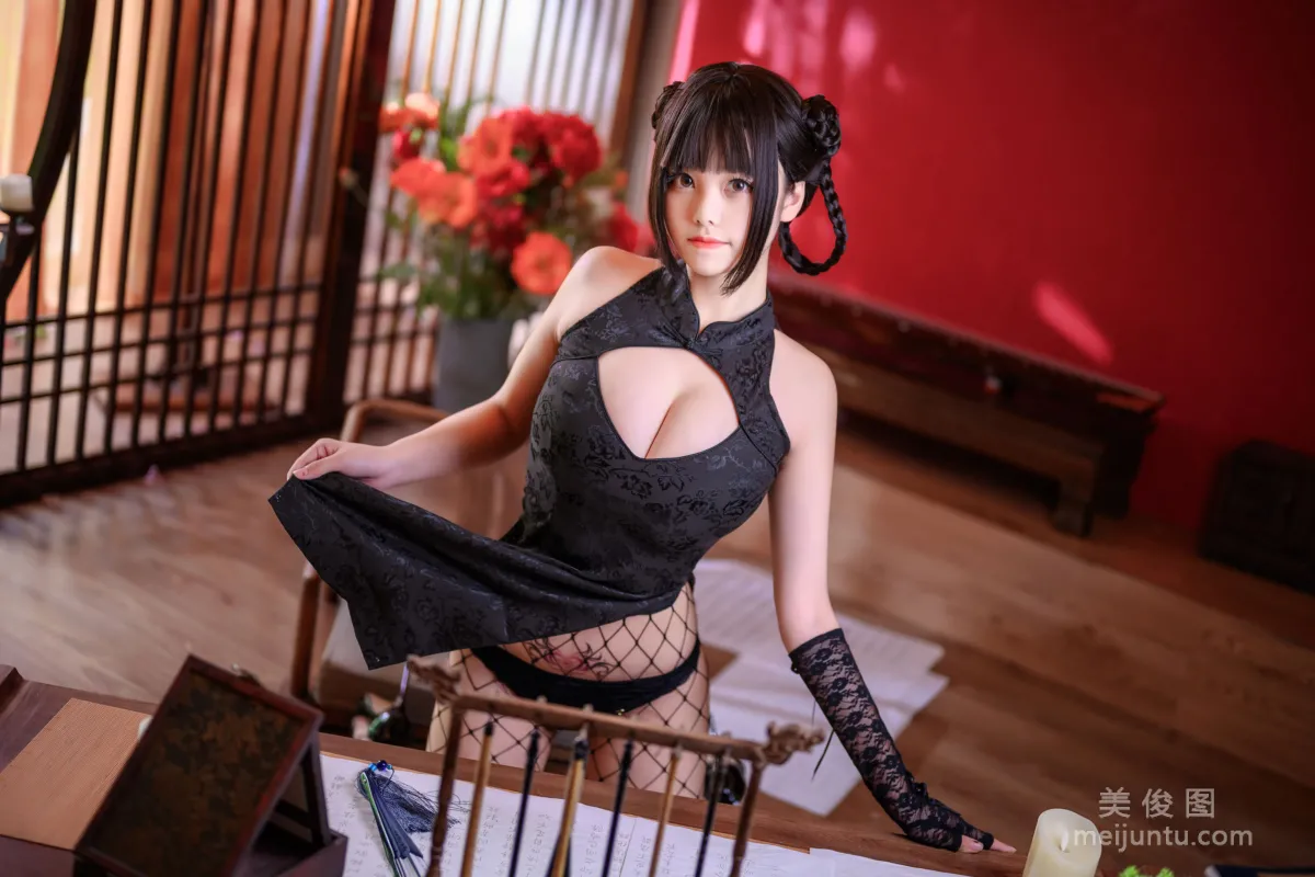 [COS Fan Service] Mizhi Maoqiu - Witch Qipao photo 12