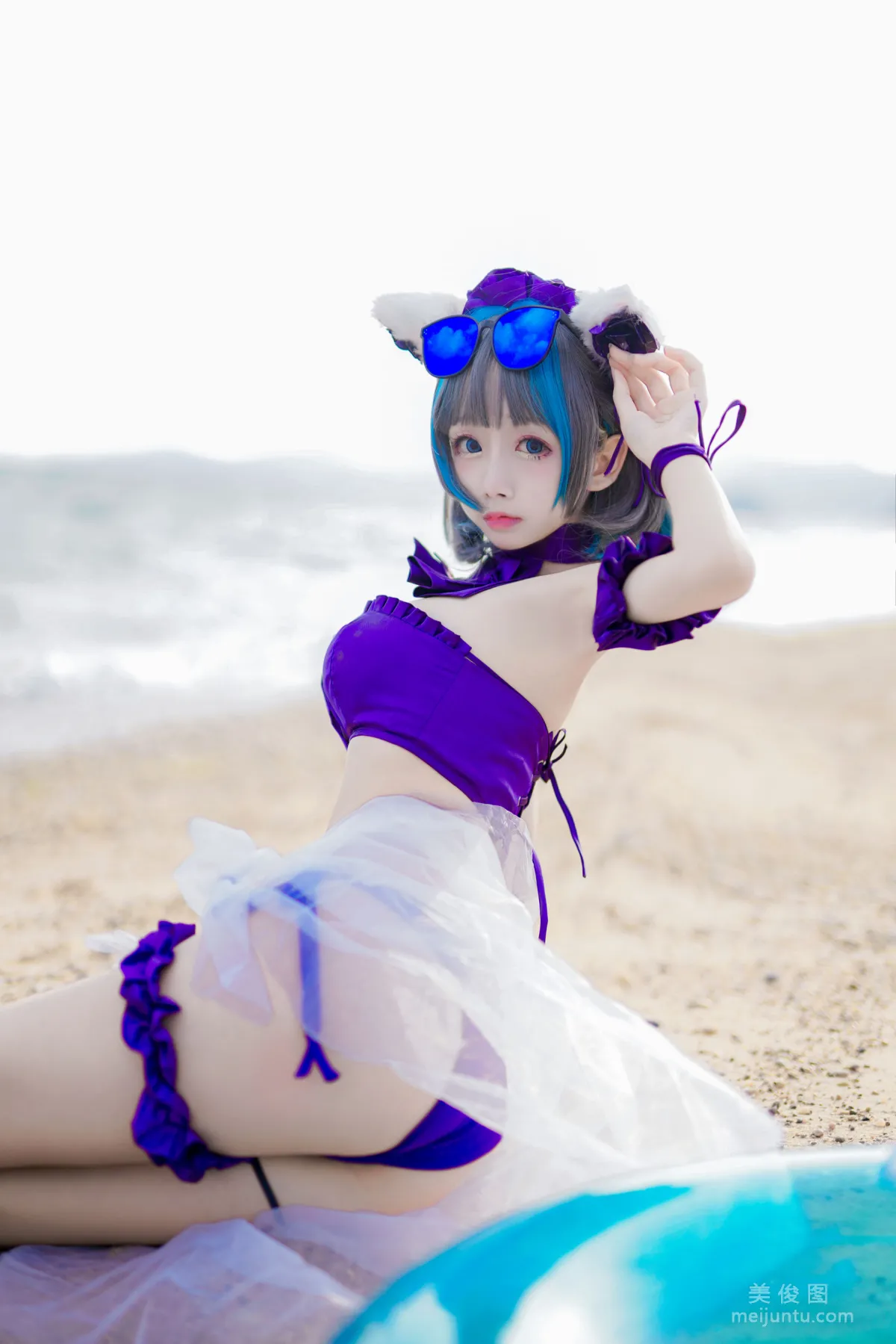 [COS Bonus] Ri Naijiao - Cheshire Cat Swimsuit photo 4