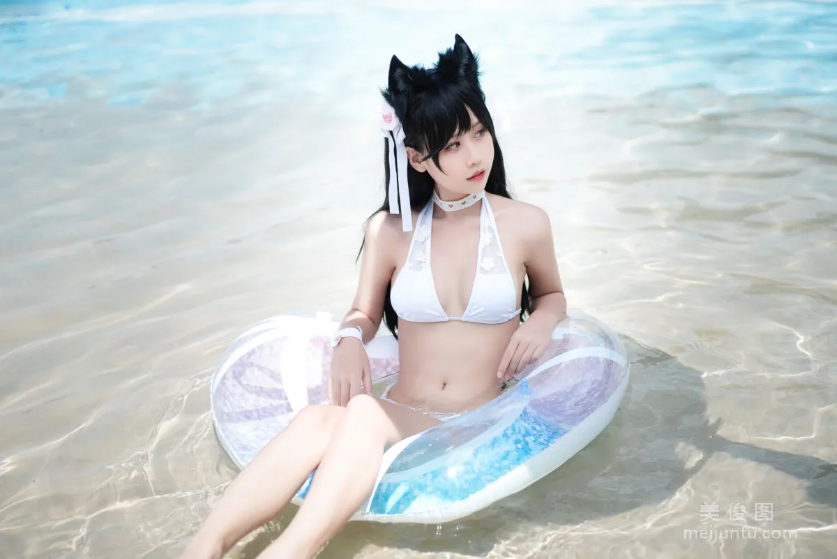 Sunshine Pretty Girl Mengyaer o0 - Atago Swimsuit Photo Set photo 13