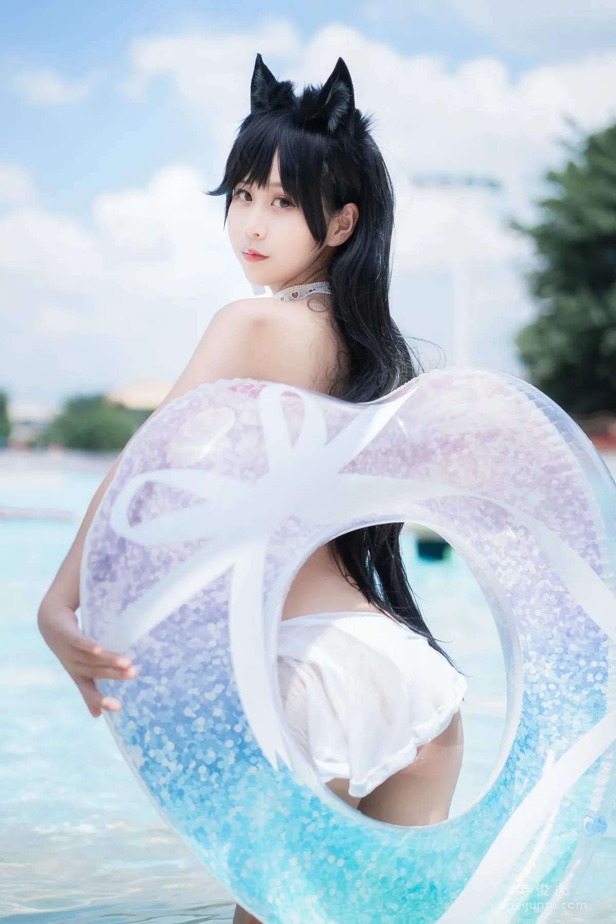 Sunshine Pretty Girl Mengyaer o0 - Atago Swimsuit Photo Set photo 15