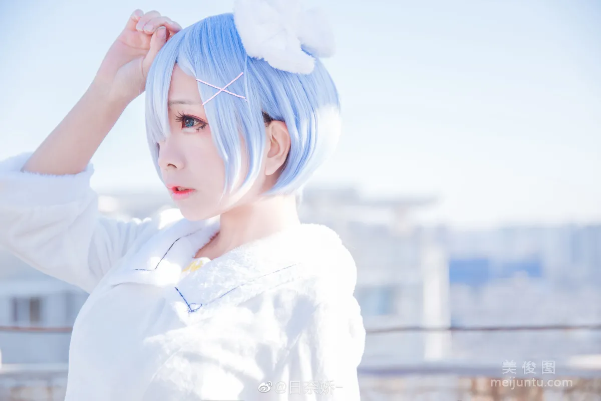 [Cosplay Bonus] Ri Naijiao - Rem White Dress Photo Set photo 4