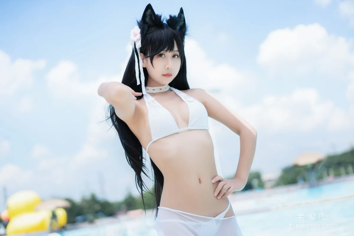 Sunshine Pretty Girl Mengyaer o0 - Atago Swimsuit Photo Set photo 22