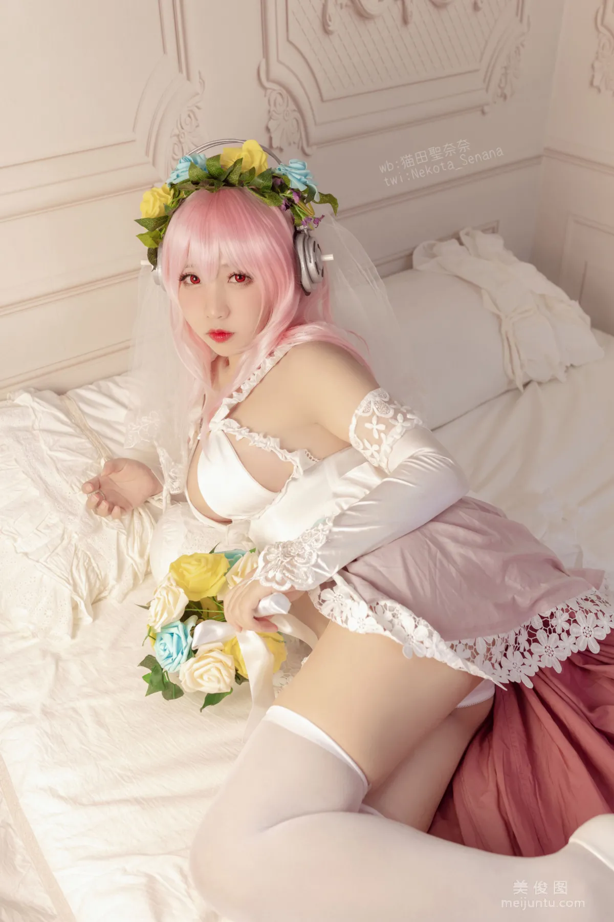 Anime Blogger Maotian Shengnai Nai, Sonico 10th Anniversary Bride photo 23