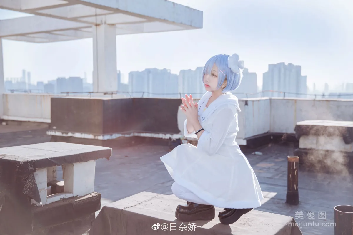 [Cosplay Bonus] Ri Naijiao - Rem White Dress Photo Set photo 6