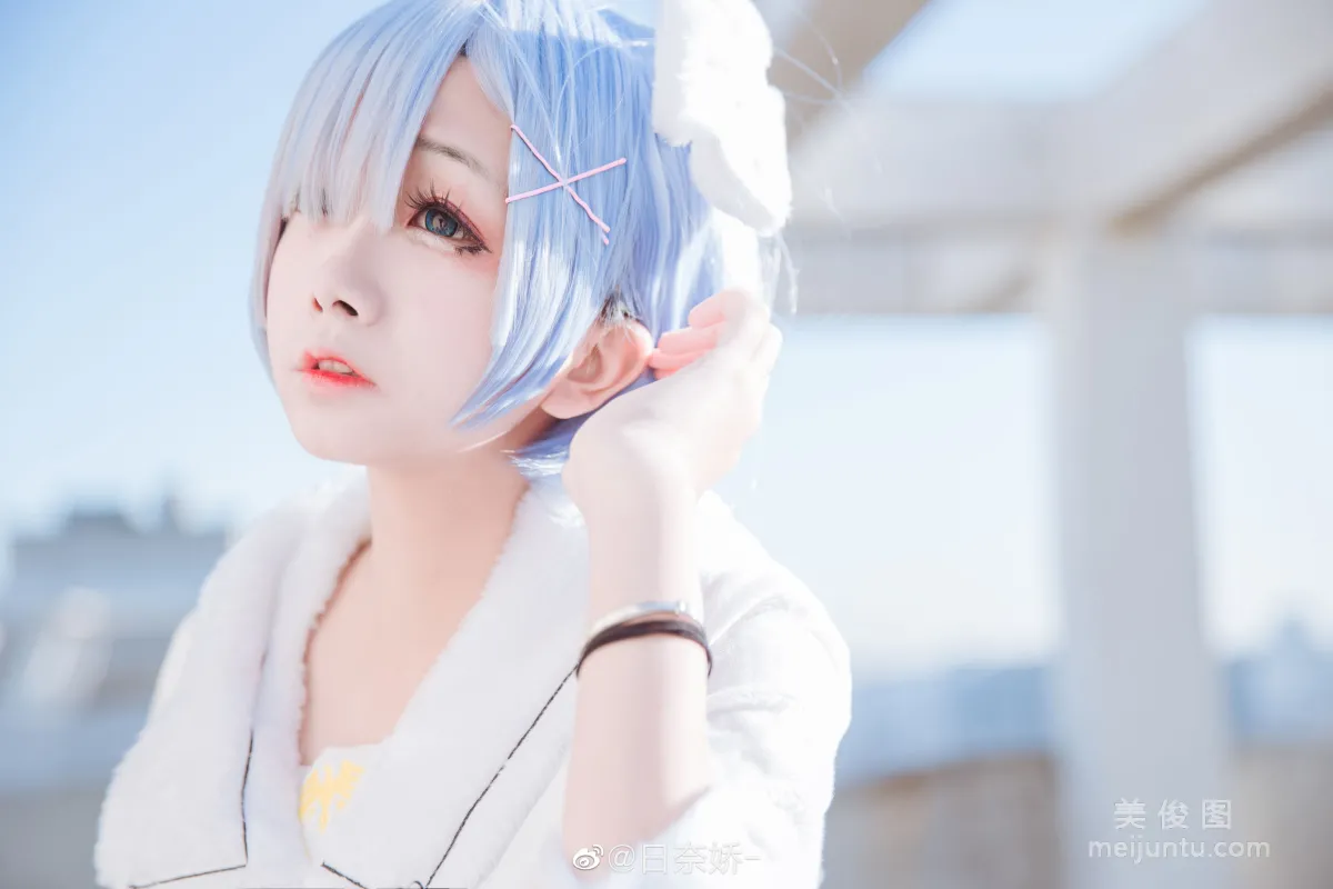 [Cosplay Bonus] Ri Naijiao - Rem White Dress Photo Set photo 1