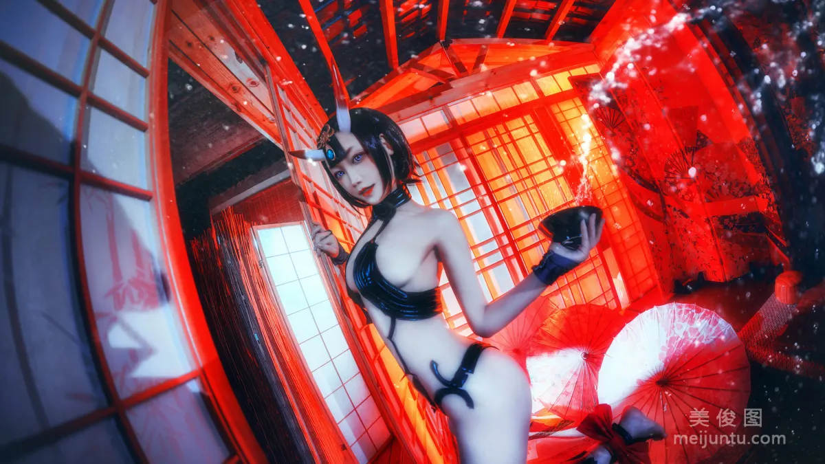 COS少女星野咪兔 - 酒吞童子 寫真套圖 22