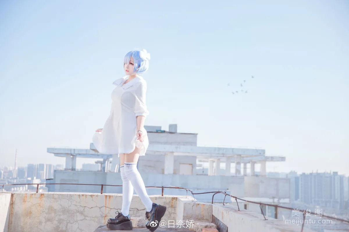 [Cosplay Bonus] Ri Naijiao - Rem White Dress Photo Set photo 8