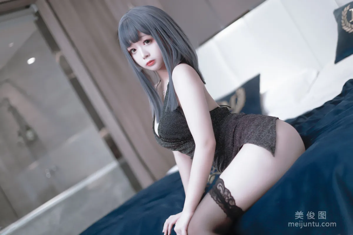 Cosplay Ri Naijiao - Black Dress Photo Set photo 6