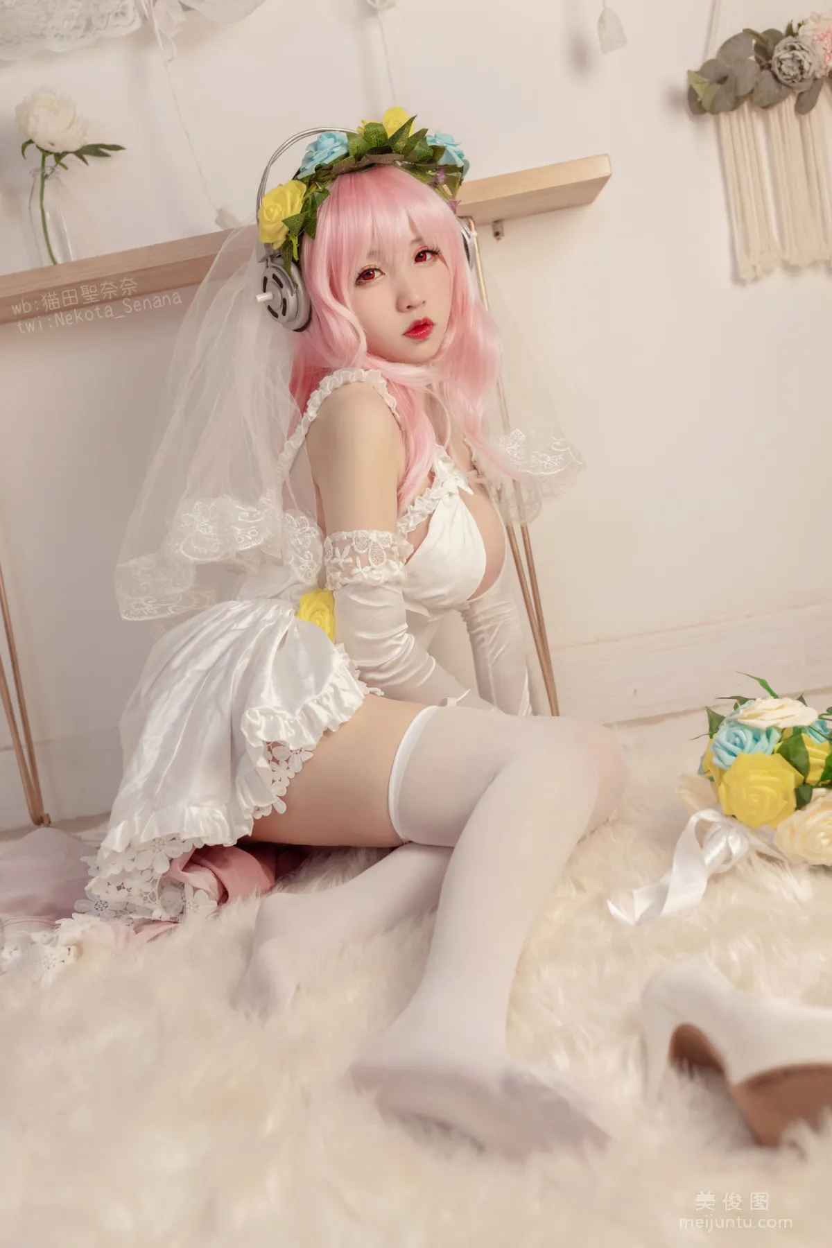 Anime Blogger Maotian Shengnai Nai, Sonico 10th Anniversary Bride photo 17