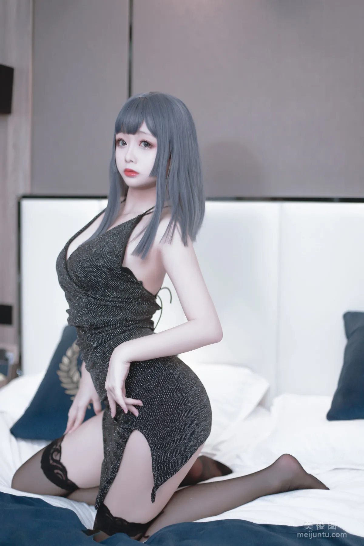Cosplay Ri Naijiao - Black Dress Photo Set photo 22