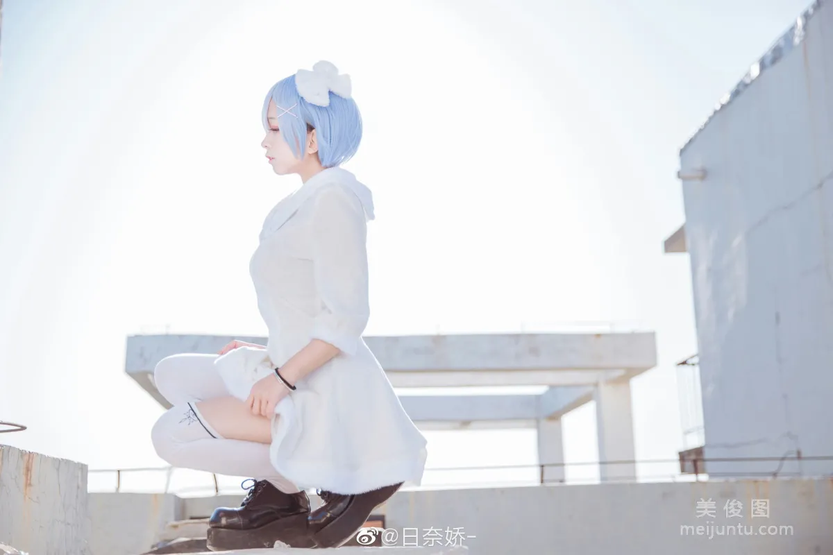 [Cosplay Bonus] Ri Naijiao - Rem White Dress Photo Set photo 11