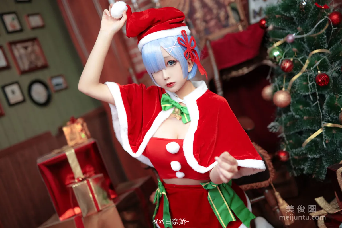 [Cosplay Collection] Ri Naijiao - Rem Christmas Photo Set photo 6