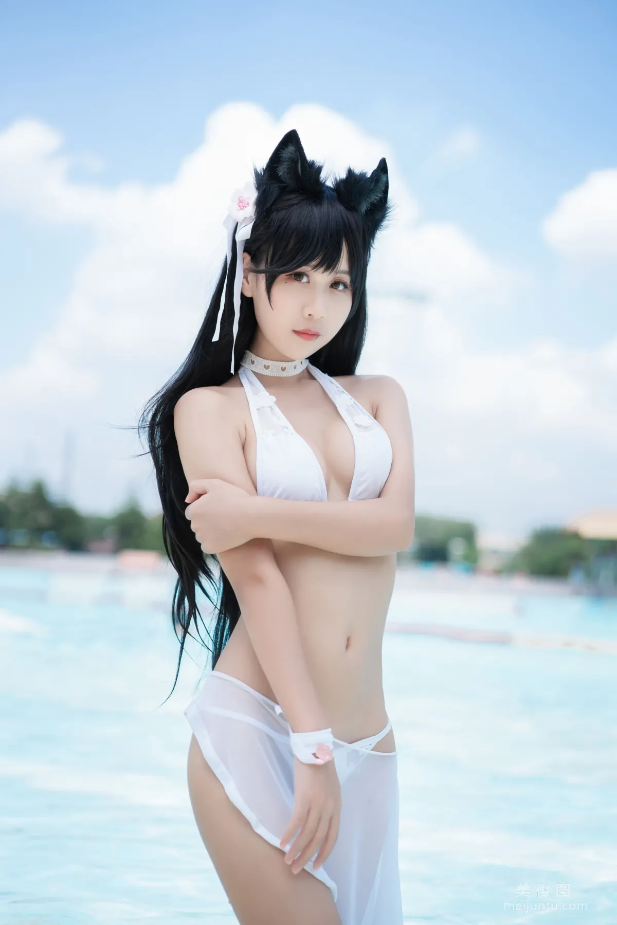 Sunshine Pretty Girl Mengyaer o0 - Atago Swimsuit Photo Set photo 20