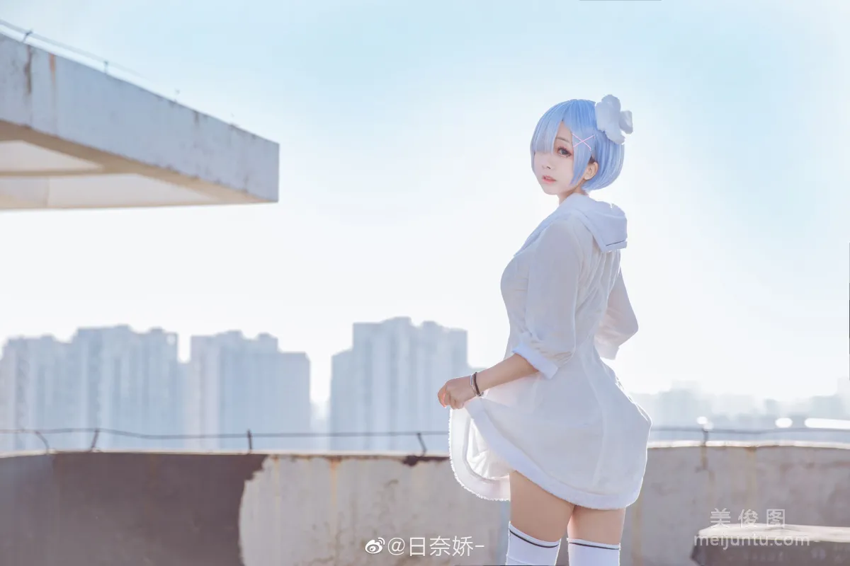 [Cosplay Bonus] Ri Naijiao - Rem White Dress Photo Set photo 7