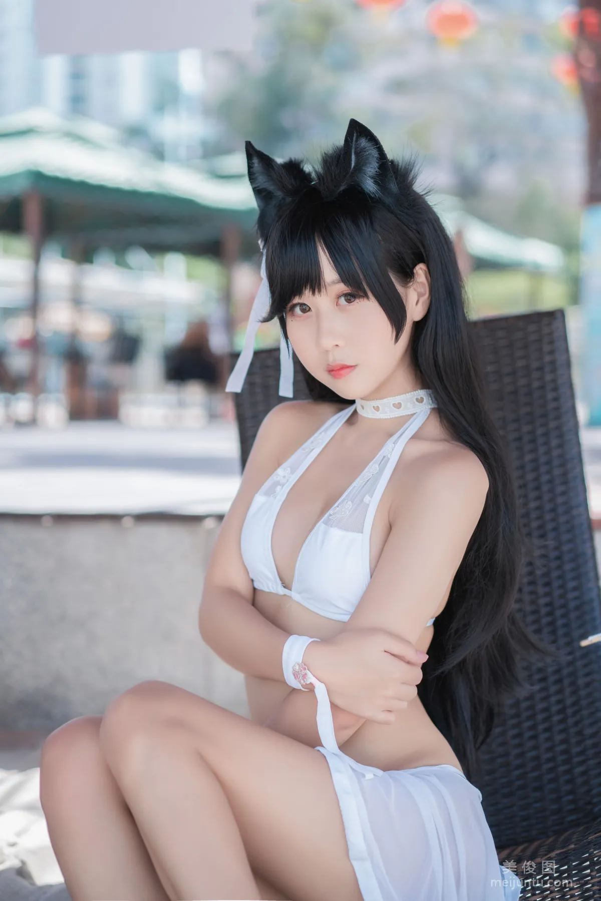 Sunshine Pretty Girl Mengyaer o0 - Atago Swimsuit Photo Set photo 4