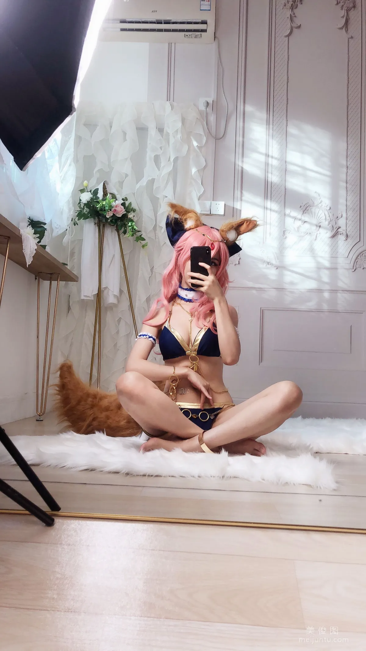 [COS福利] 抖娘-利世 - 玉藻前 舞娘 写真套图1