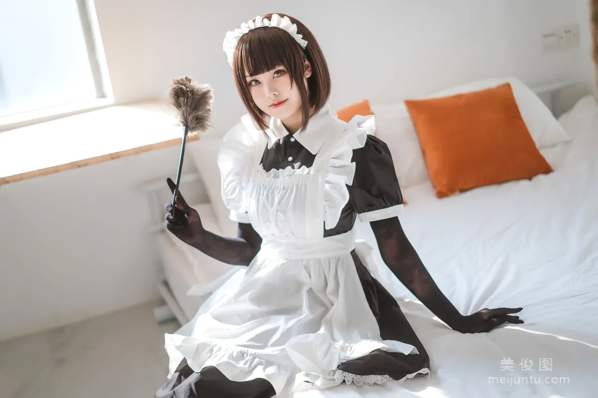 萌系小姐姐蜜汁猫裘 - 民宿 女仆 写真套图1
